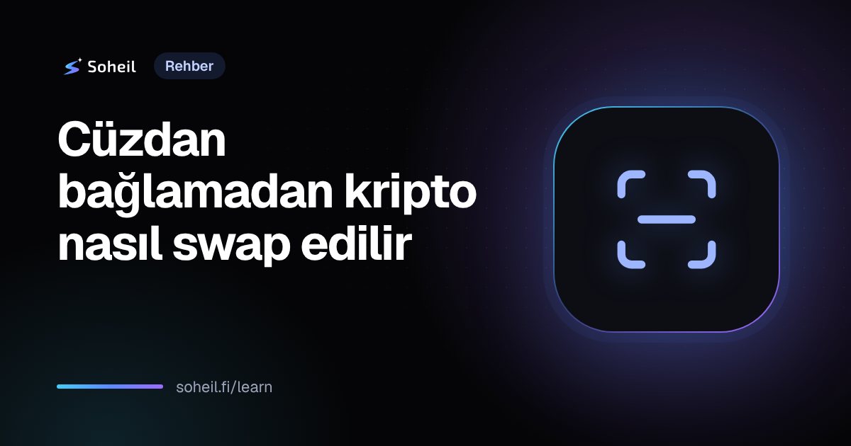 Cüzdan bağlamadan kripto nasıl swap edilir
